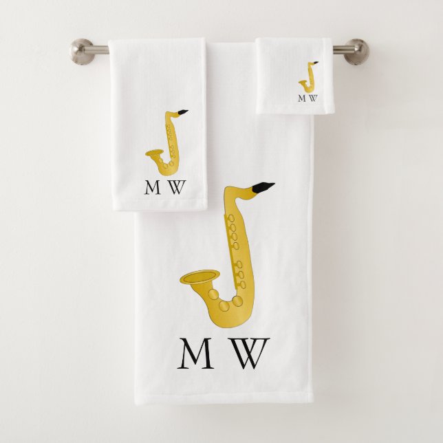 Saxophone Design Monogrammed (In situ)
