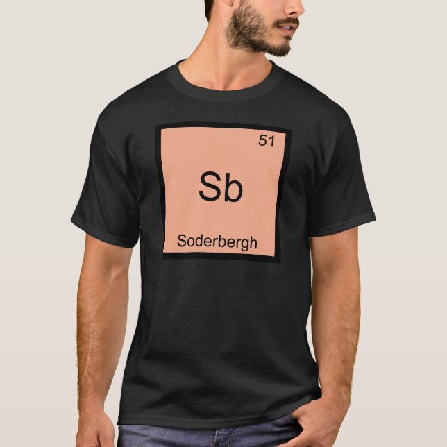 Sb - Soderbergh Camiseta de símbolo de elemento de (Anverso)