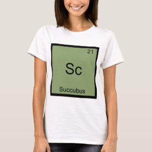 Sc - Camiseta divertida del símbolo del elemento q