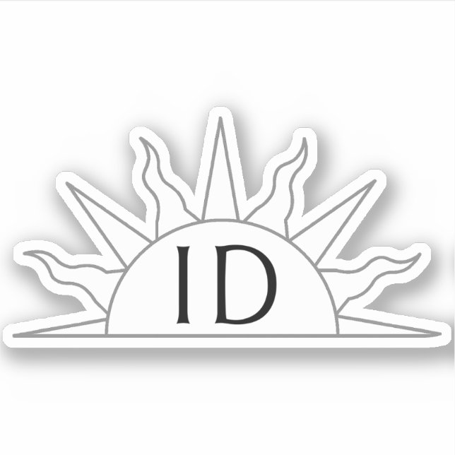 SCA Insulae Draconis Personalizado Pegatina de vin (Anverso)