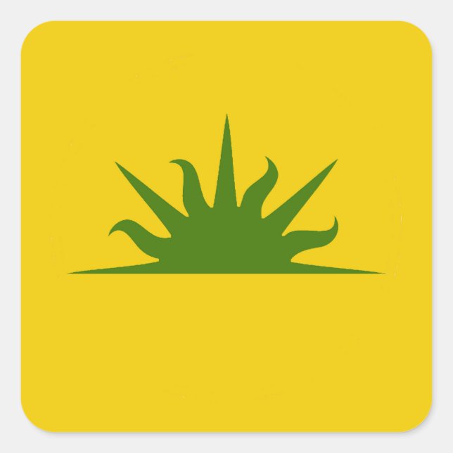 SCA Pegatina de la placa de población del Reino Oc (Anverso)