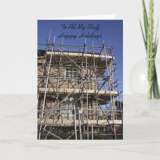 Scaffolletos A Todo Mi Personal Tarjeta De Felices (Anverso)