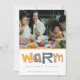 Scandi Amarillo Gris Foto Deseos Cálidos Navidad