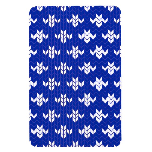 SCANDIA BLUE KNIT 4x6 Imán flexible (Vertical)