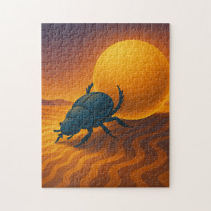 Scarab Beetle Puzzle Divine Sacro Gold