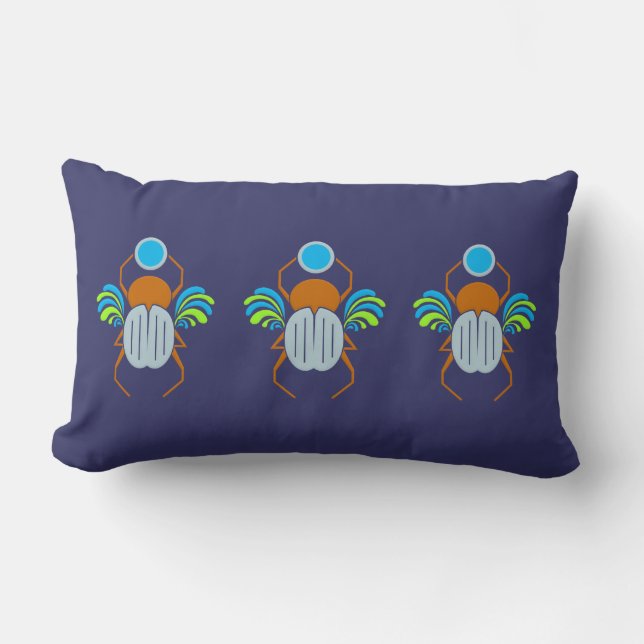 Scarab personalizado lanzar almohada (Anverso)