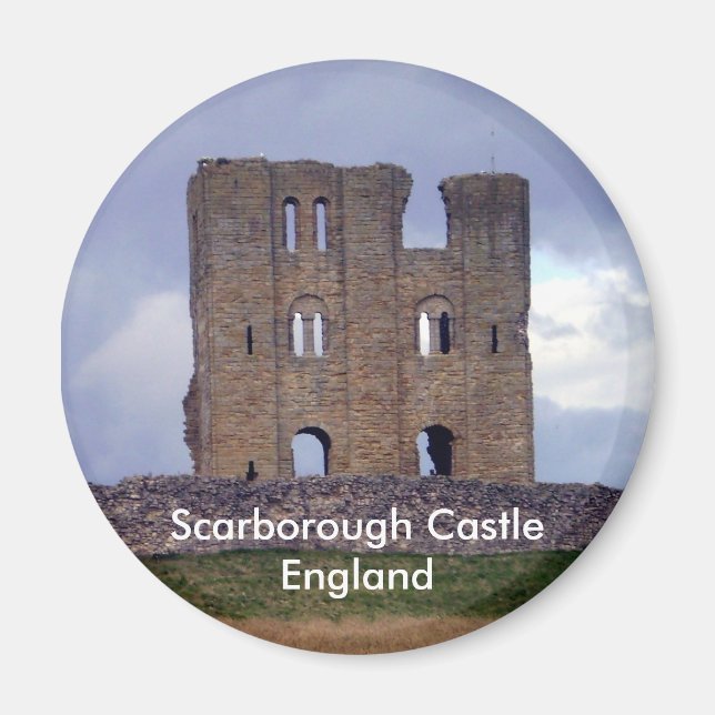 Scarborough Castle England imán (Frente)