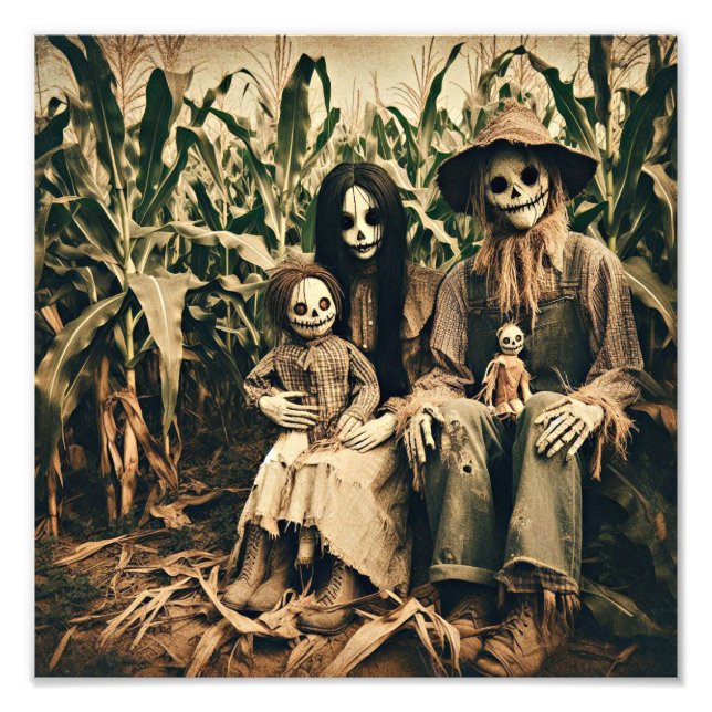 Scarecrow, una familia espantada en una foto de ho (Frente)