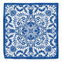 Scarf Bandana con estampado azul