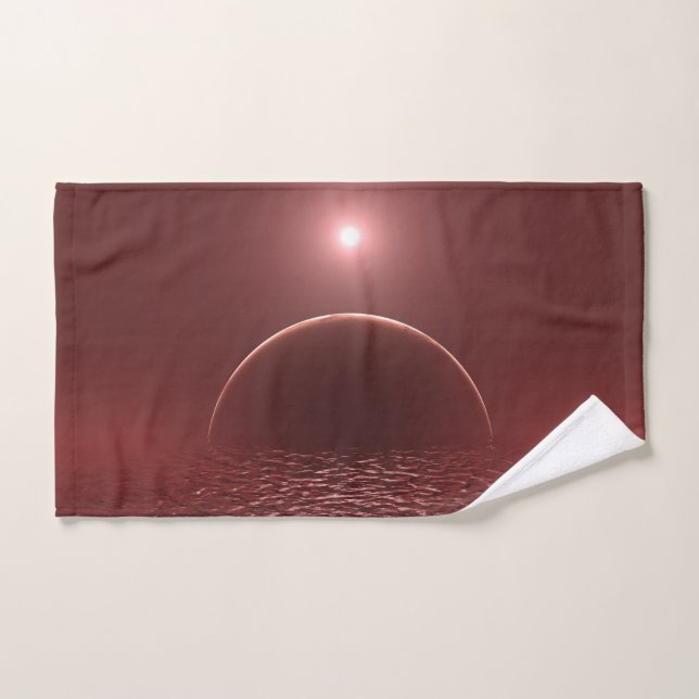 Scarlet Ocean Moon (Toalla de mano)