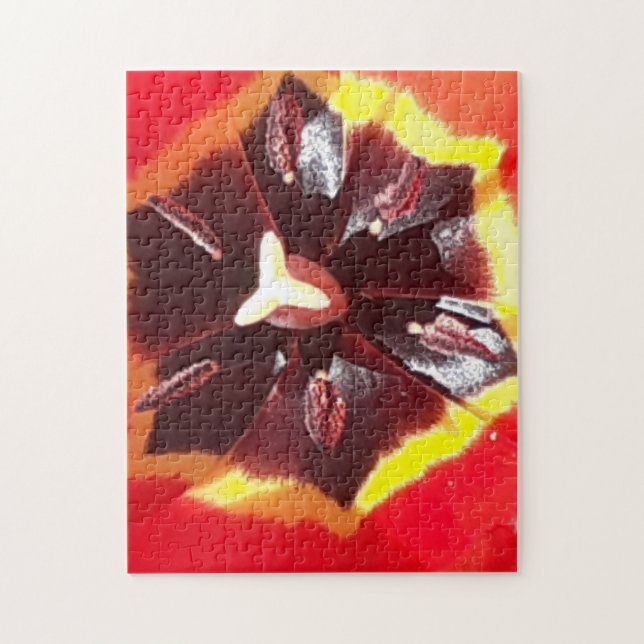 Scarlet Red Tulip Jigsaw Puzzle (Vertical)