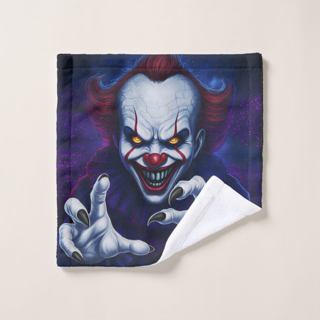 Scary Clown Wash Cloth (Toallita)