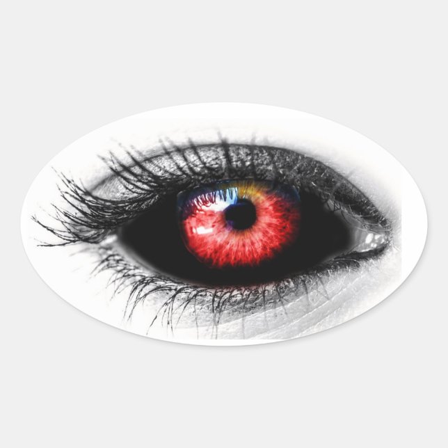 Scary Eyeball Halloween Spooky Pegatina (Anverso)