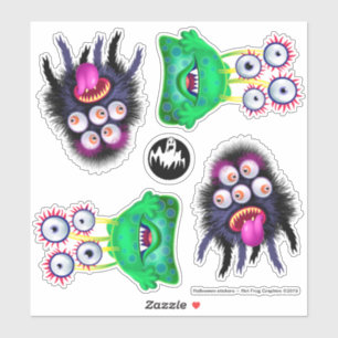 Scary Halloween monstruos de vinilos pegatinas