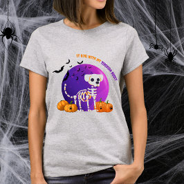 Scary Siberian Husky Halloween con camiseta de lun