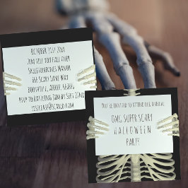 Scary Skeleton Festejó la invitación a la fiesta d