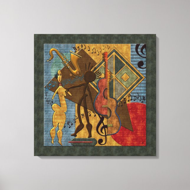 Scat Masters Jazz Series Lienzo envuelto (Anverso)