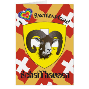 Schaffhausen Schweiz Suisse Svizzera Grusskarte