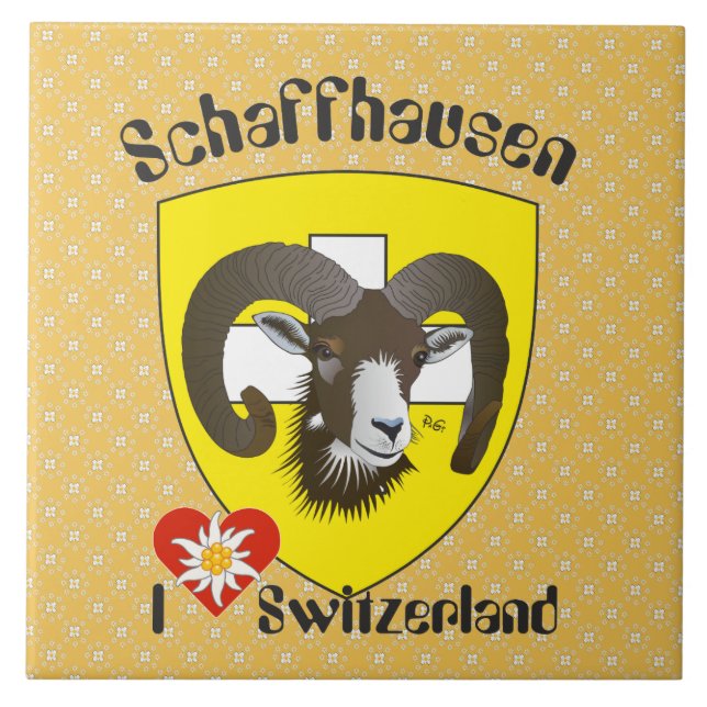 Schaffhausen - Suiza Suisse - Svizzera baldosa (Frente)