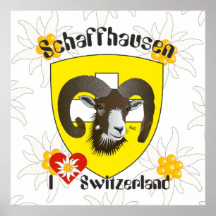 Schaffhausen - Suiza Suisse - Svizzera póster