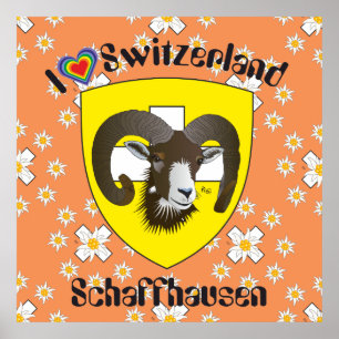 Schaffhausen - Suiza Suisse - Svizzera póster
