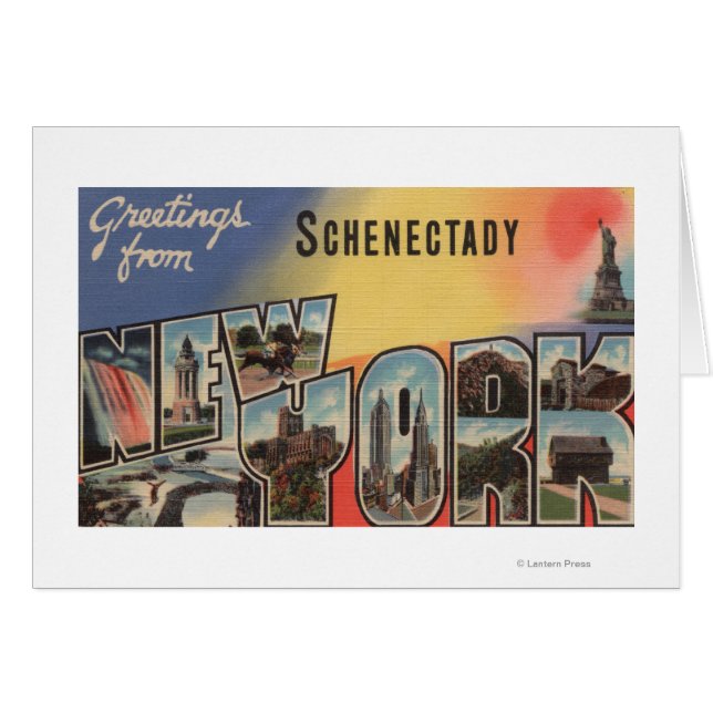 Schenectady, Nueva York - Escenas de letras grande (Anverso (Horizontal))