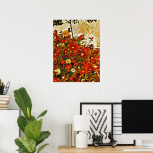 Schiele - Campo de Flores, arte fino