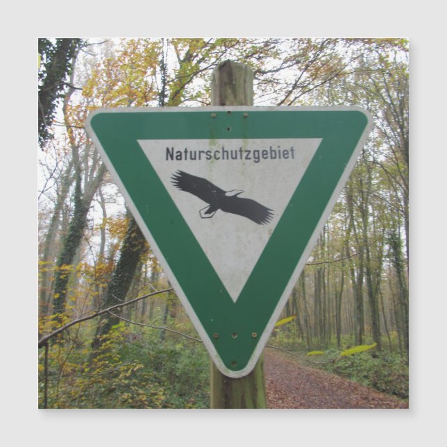 Schild Naturschutzgebiet (Anverso)