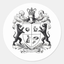 Schnauzer Coat of Arms Pegatina