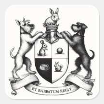 Schnauzer Coat of Arms Pegatina