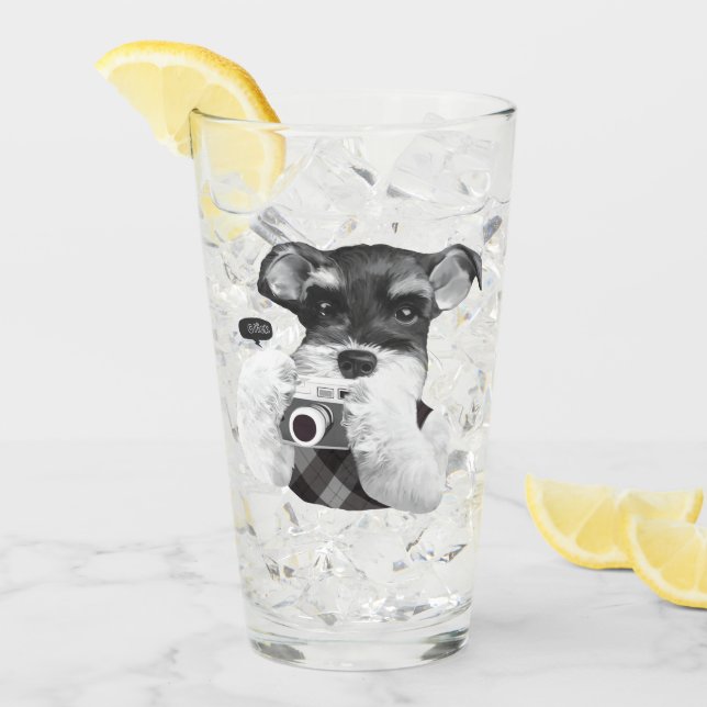 Schnauzer con cámara (Anverso (hielo))