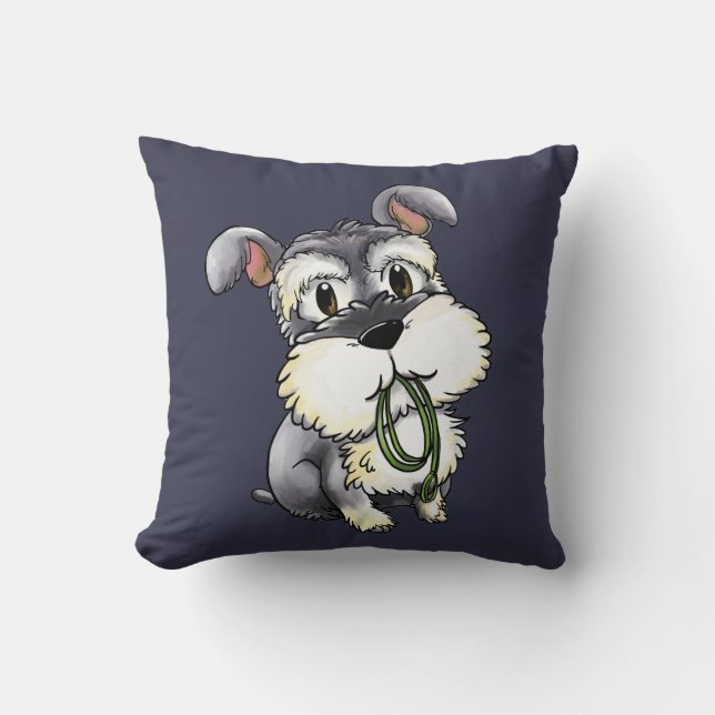 Schnauzer de Fozi - almohada decorativa de encargo (Anverso)