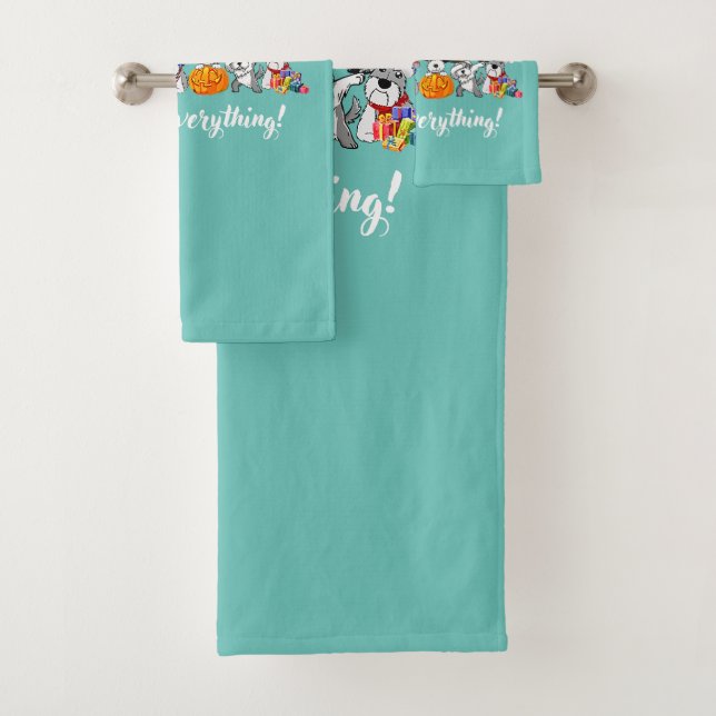 schnauzer dog feliz de todo gracias navidad (In situ)