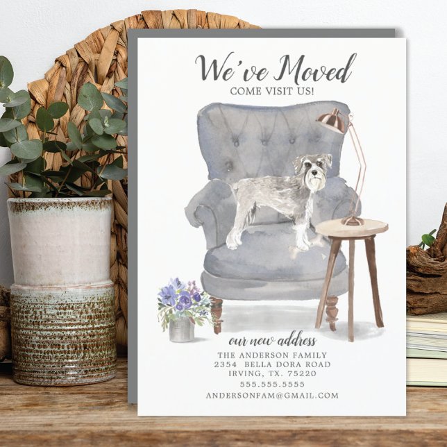 Schnauzer Dog hemos movido la Invitación (Subido por el creador)