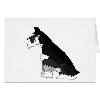 Schnauzer negro y de plata