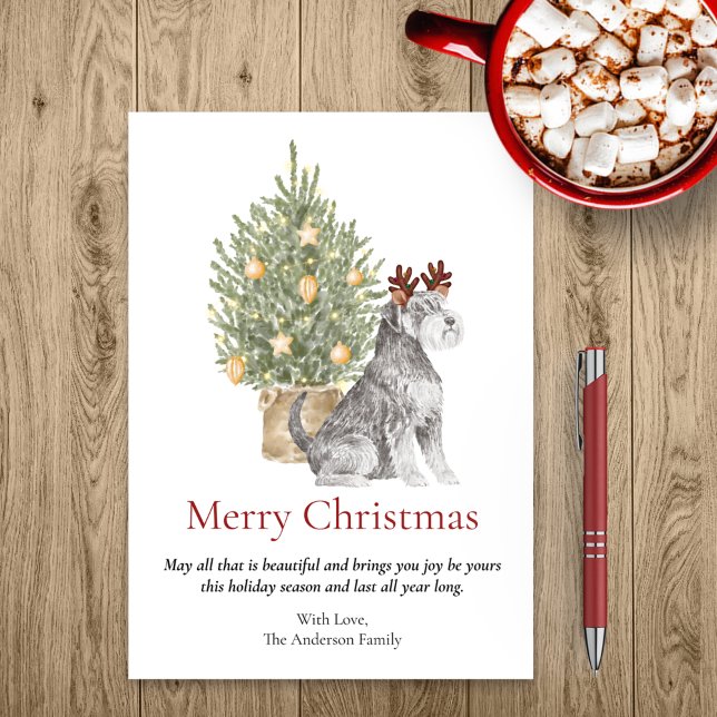 Schnauzer y el perro Mascota del árbol de Navidad (Subido por el creador)