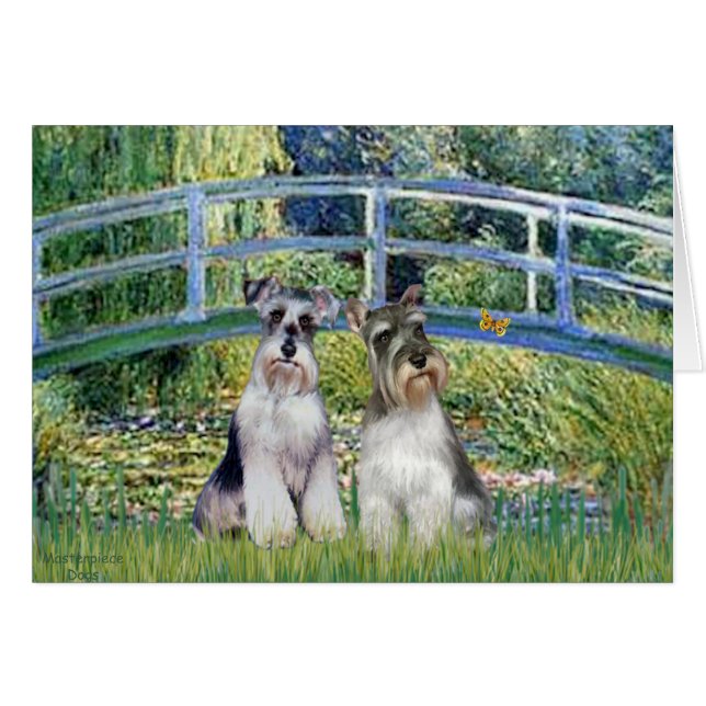 Schnauzers (de dos razas) - Puente (Anverso (Horizontal))
