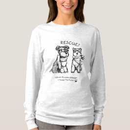 Schnauzers del invierno - camisa larga (mujeres)