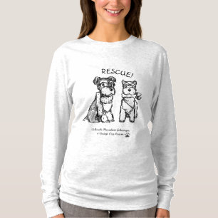Schnauzers del invierno - camisa larga (mujeres)