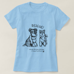 Schnauzers del invierno - camiseta básica