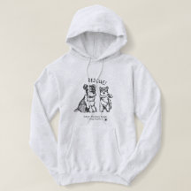 Schnauzers del invierno - sudadera con capucha