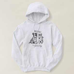 Schnauzers del invierno - sudadera con capucha