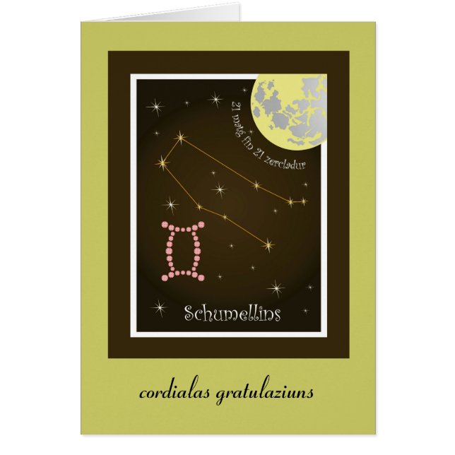 Schumellins 21 matg fin 21 zercladur Karte (Frente)