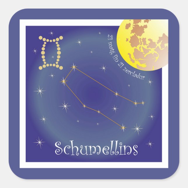 Schumellins de 21 21 pegatinas matg fin zercladur (Anverso)