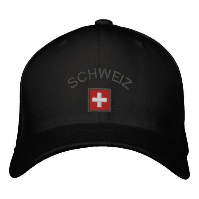 Schweiz Gorra - Suiza Cap con bandera suiza (Anverso)