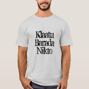 sci fi de la camiseta del nikto del barada del