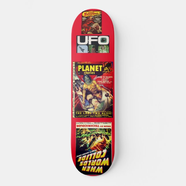 SCI FI UFO JMT8 Deck de monopatín de 1/4" (Anverso)
