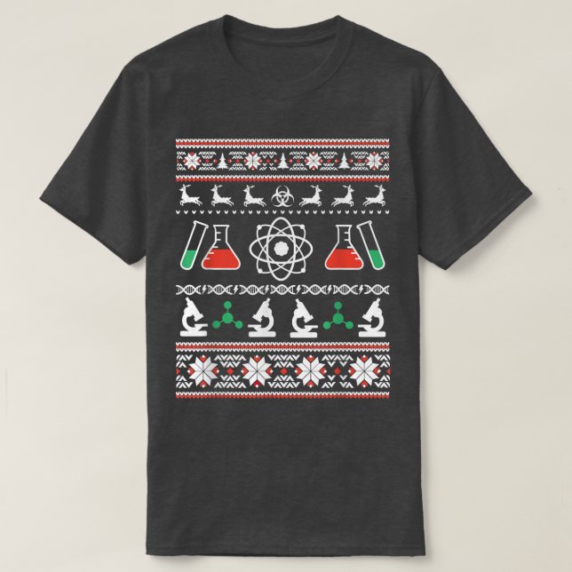 Science Scientist Ugly Sweater Funny Christmas  (Diseño del anverso)
