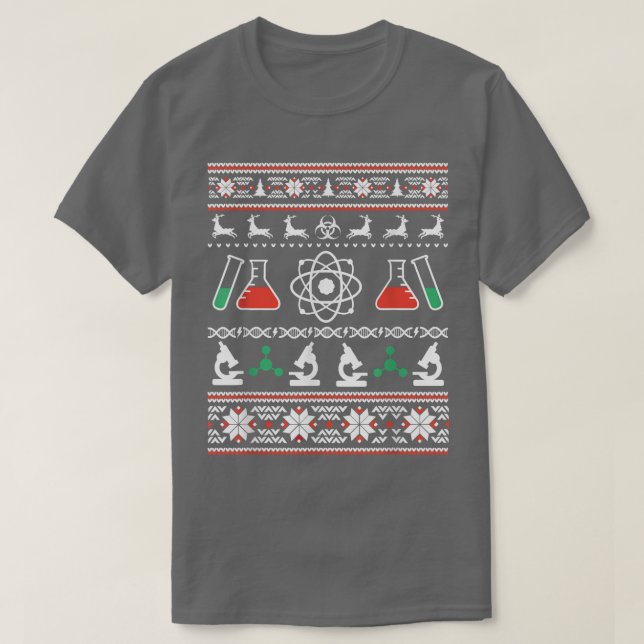 Science Scientist Ugly Sweater Funny Christmas  (Diseño del anverso)