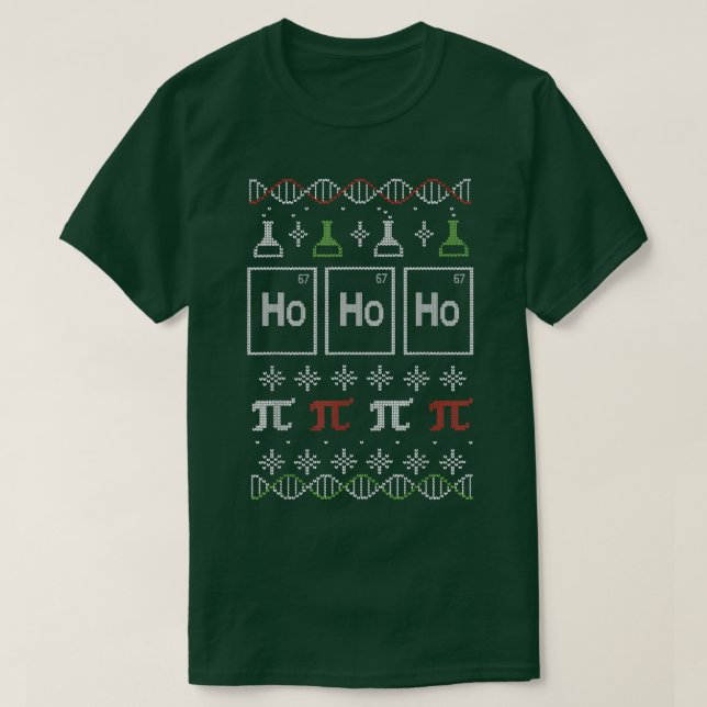Science Ugly Christmas Sweater 494 (Diseño del anverso)